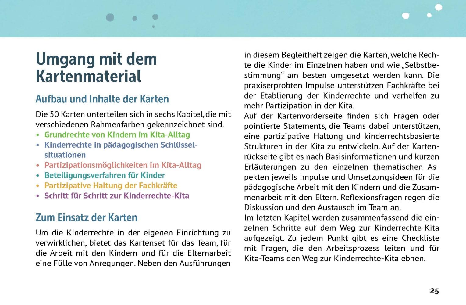 Beispielinhalt (Bild) Schritt für Schritt zur Kinderrechte-Kita