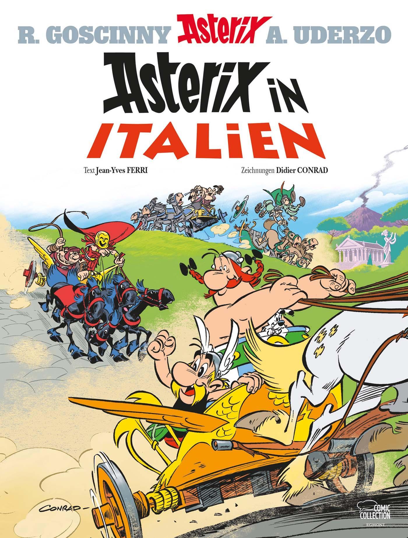 Vorderes Coverbild Asterix 37. Asterix in Italien