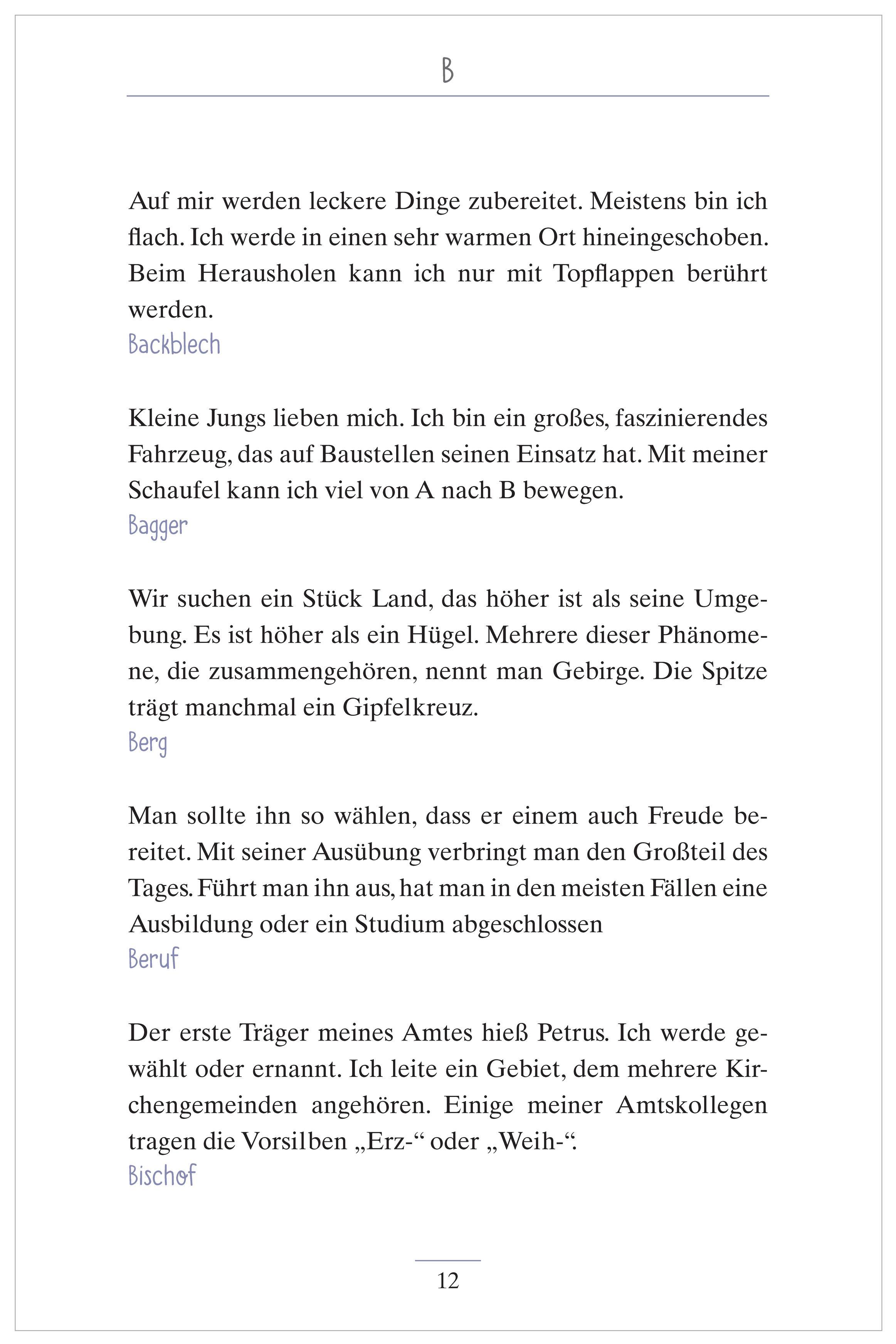 Beispielinhalt (Bild) ABC-Rätsel für Senioren