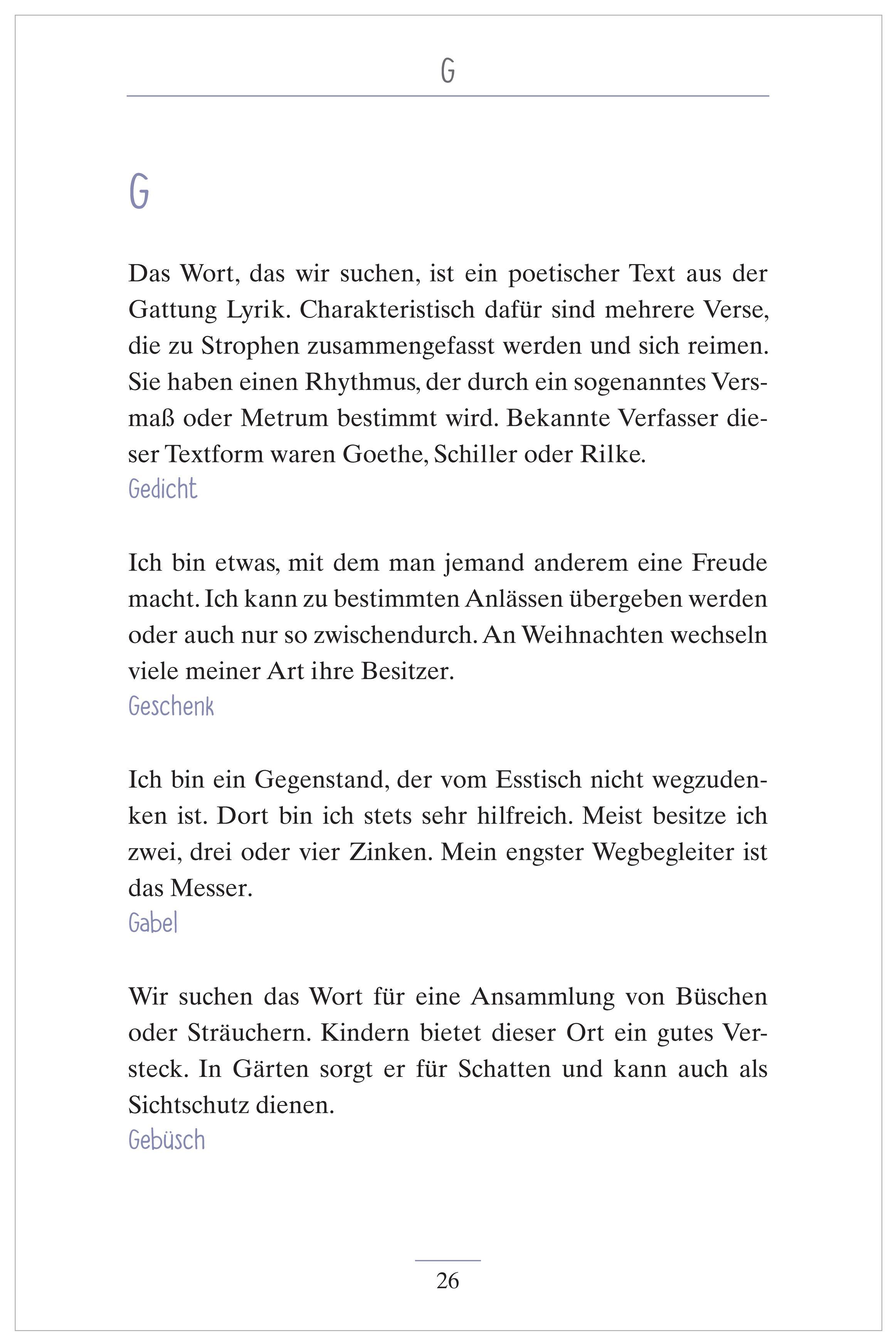 Beispielinhalt (Bild) ABC-Rätsel für Senioren