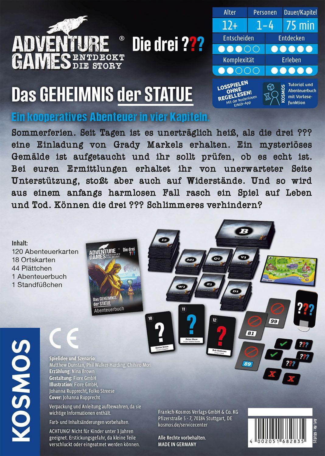 Beispielinhalt (Bild) Adventure Games - Die drei ??? - Das Geheimnis der Statue
