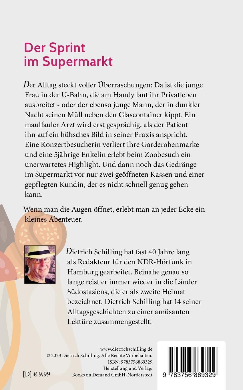 Rückseitencover Der Sprint im Supermarkt