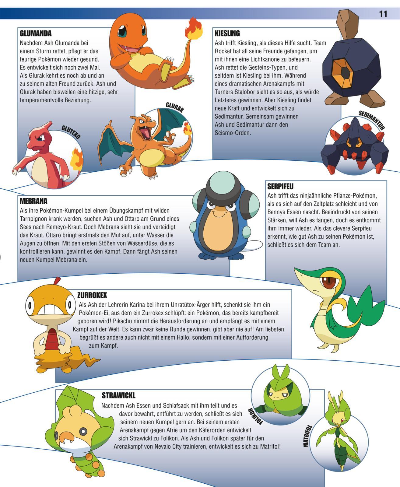 Beispielinhalt (Bild) Pokémon Handbuch: Das große Lexikon