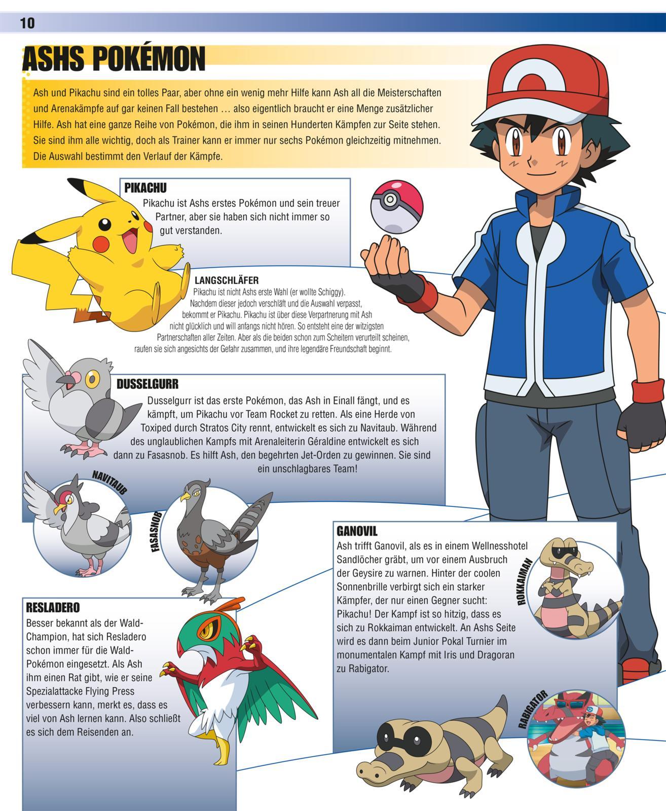 Beispielinhalt (Bild) Pokémon Handbuch: Das große Lexikon