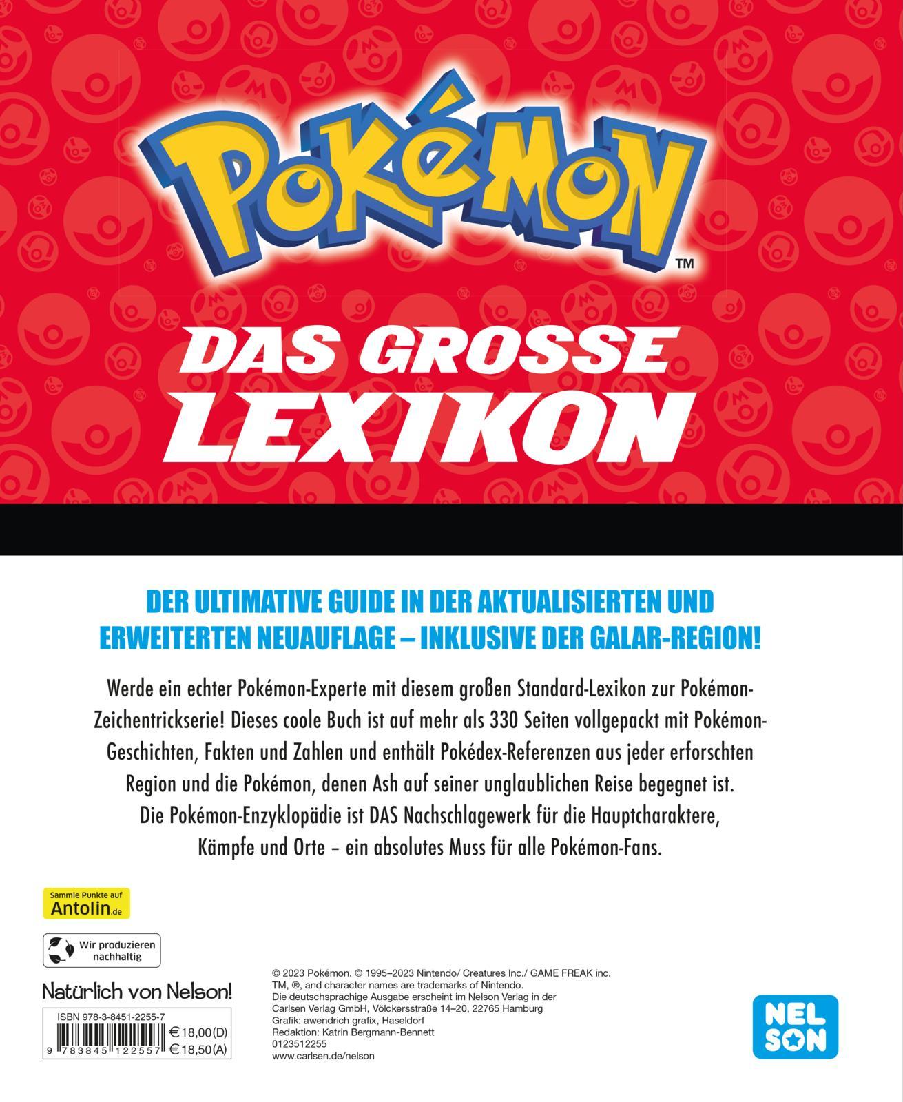 Rückseitencover Pokémon Handbuch: Das große Lexikon