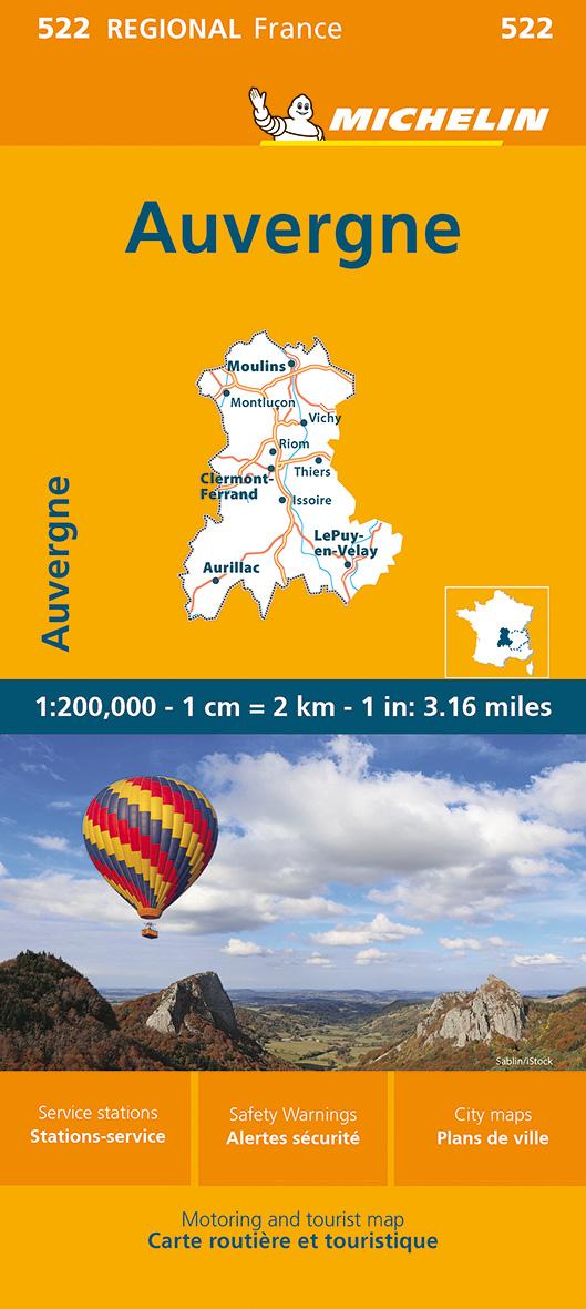 Vorderes Coverbild Michelin Auvergne-Limousin