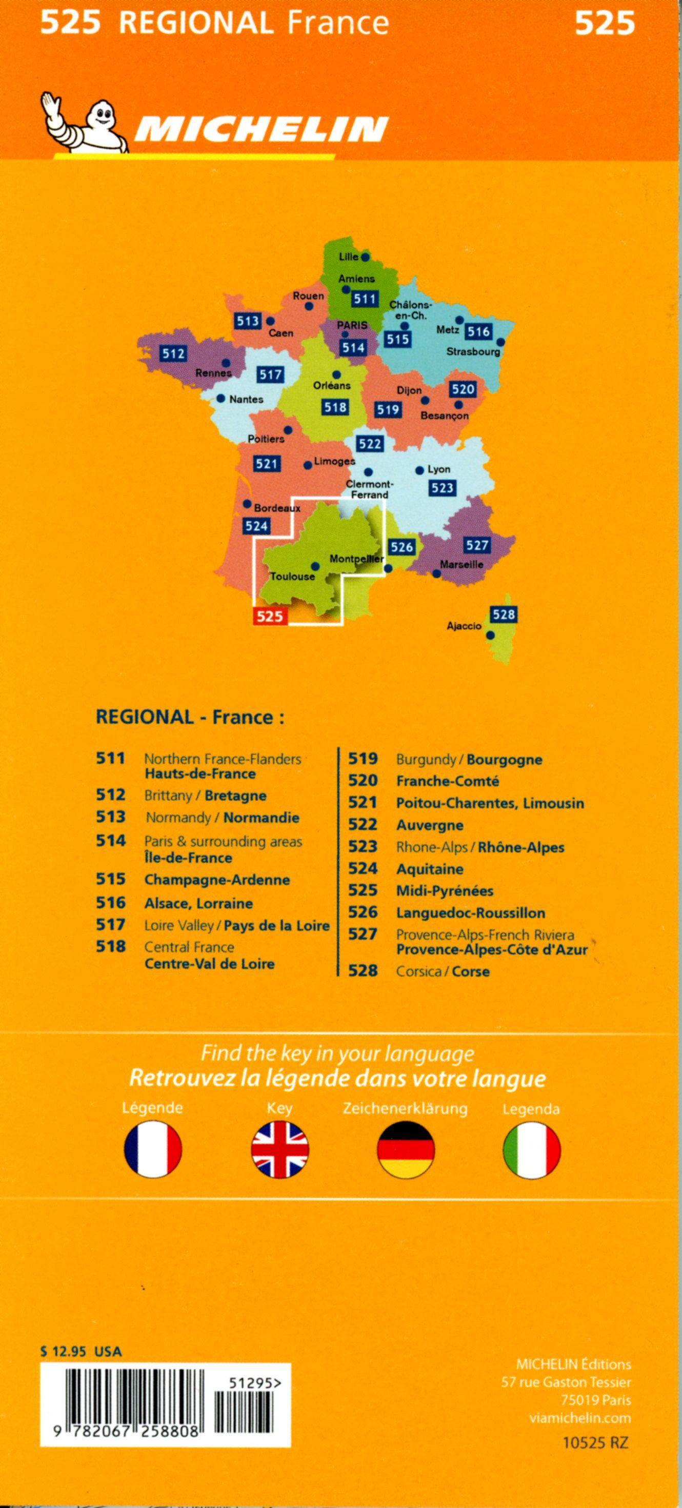 Beispielinhalt (Bild) Michelin Midi-Pyrenees