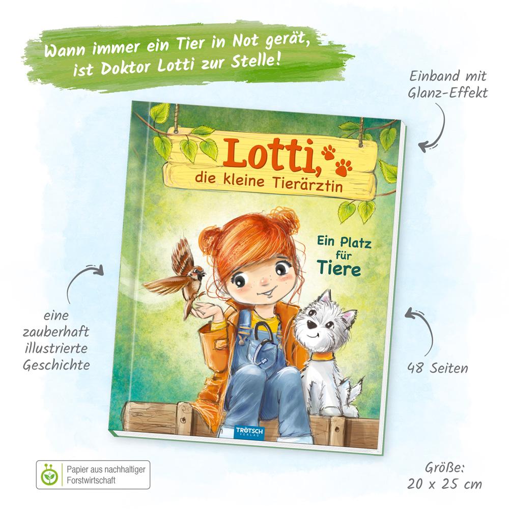 Beispielinhalt (Bild) Trötsch Lotti, die kleine Tierärztin Ein Platz für Tiere