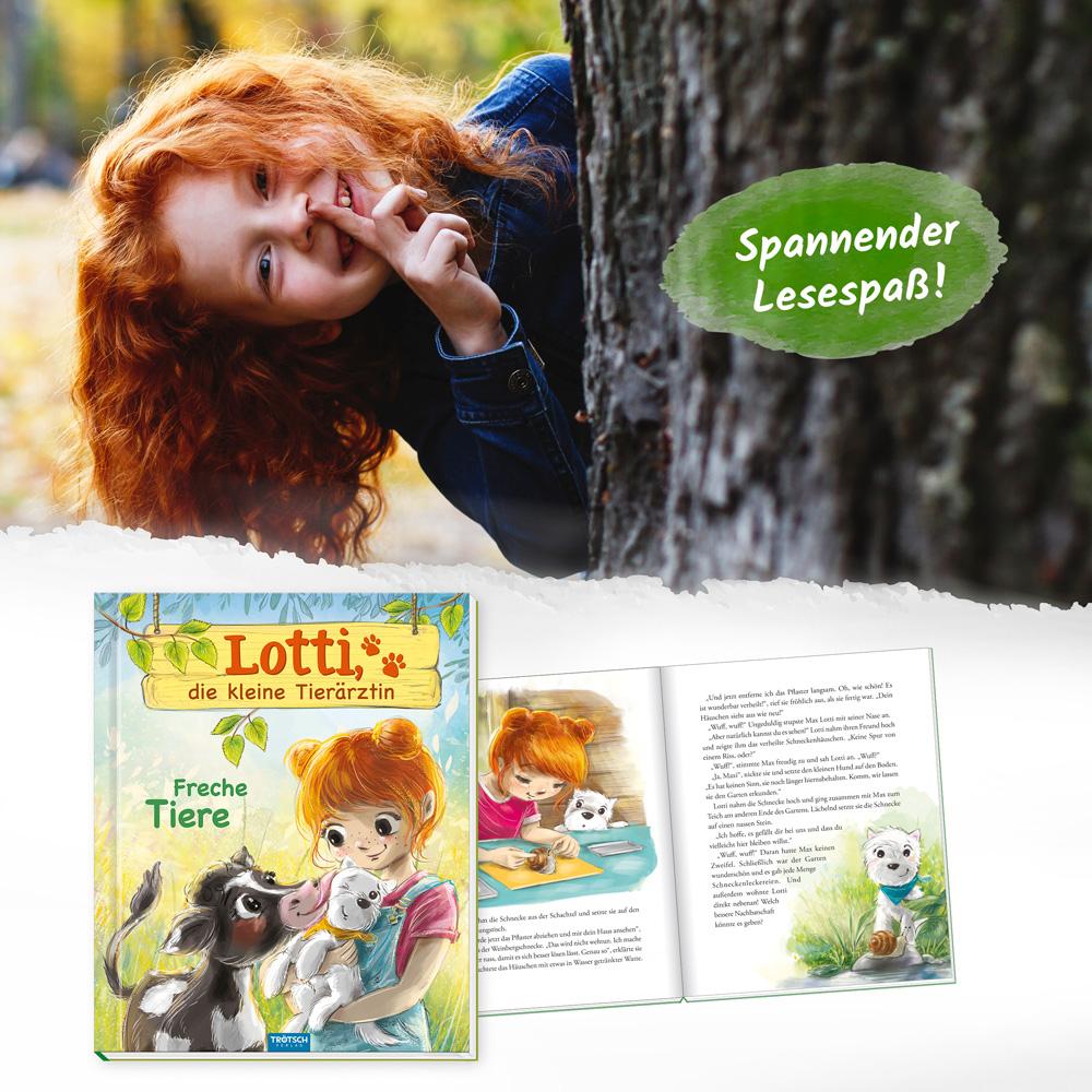 Beispielinhalt (Bild) Trötsch Lotti, die kleine Tierärztin Freche Tiere