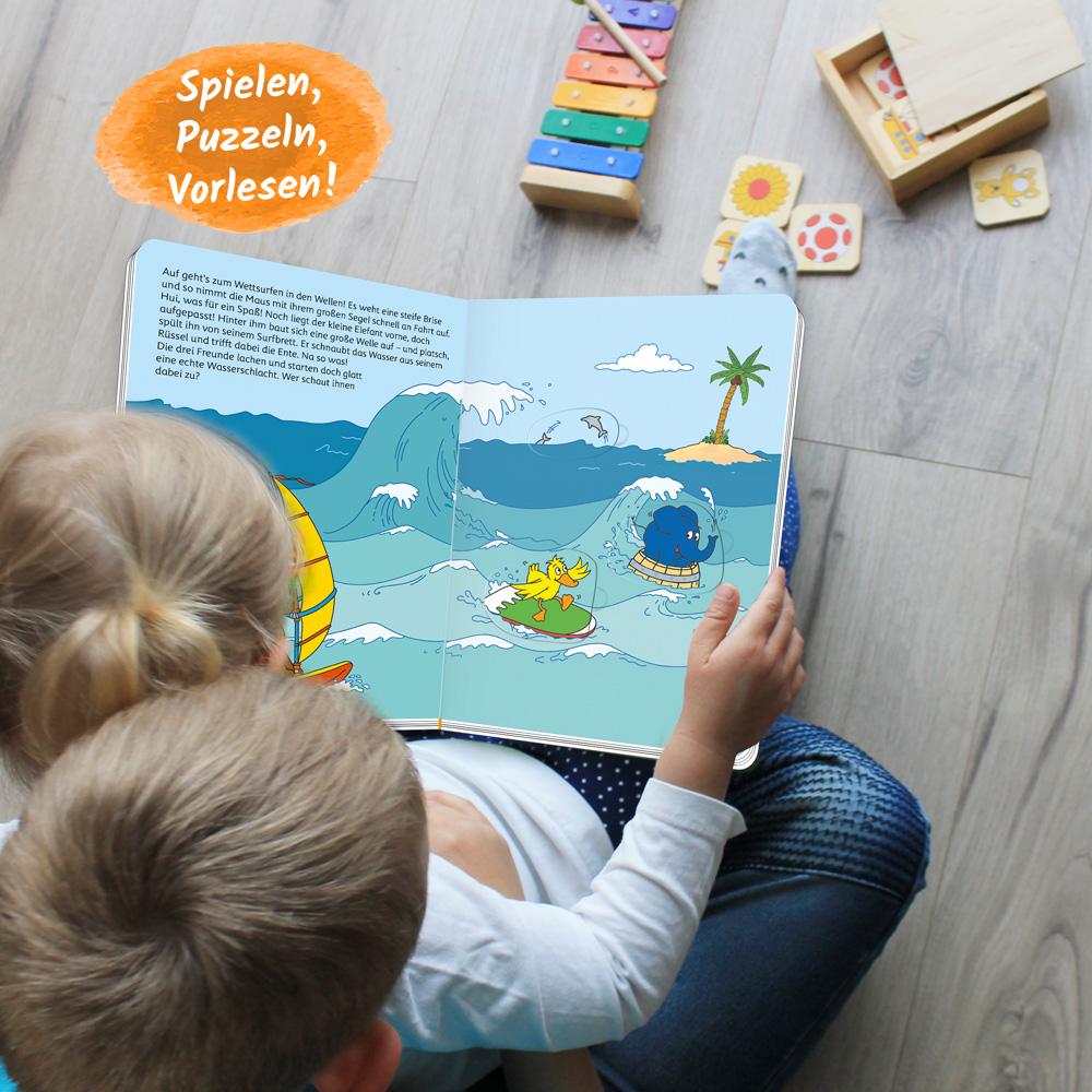 Beispielinhalt (Bild) Trötsch Die Maus Puzzle- und Spielbuch