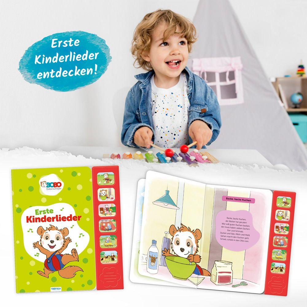 Beispielinhalt (Bild) Trötsch Bobo Siebenschläfer Soundbuch Erste Kinderlieder