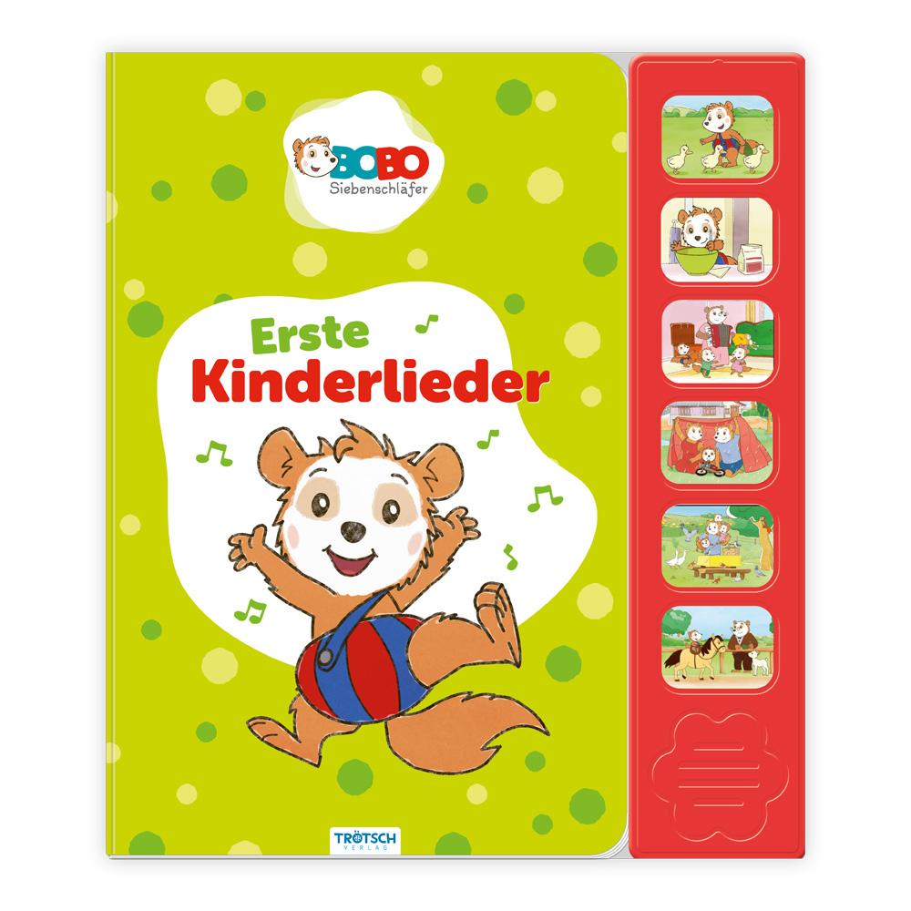 Vorderes Coverbild Trötsch Bobo Siebenschläfer Soundbuch Erste Kinderlieder