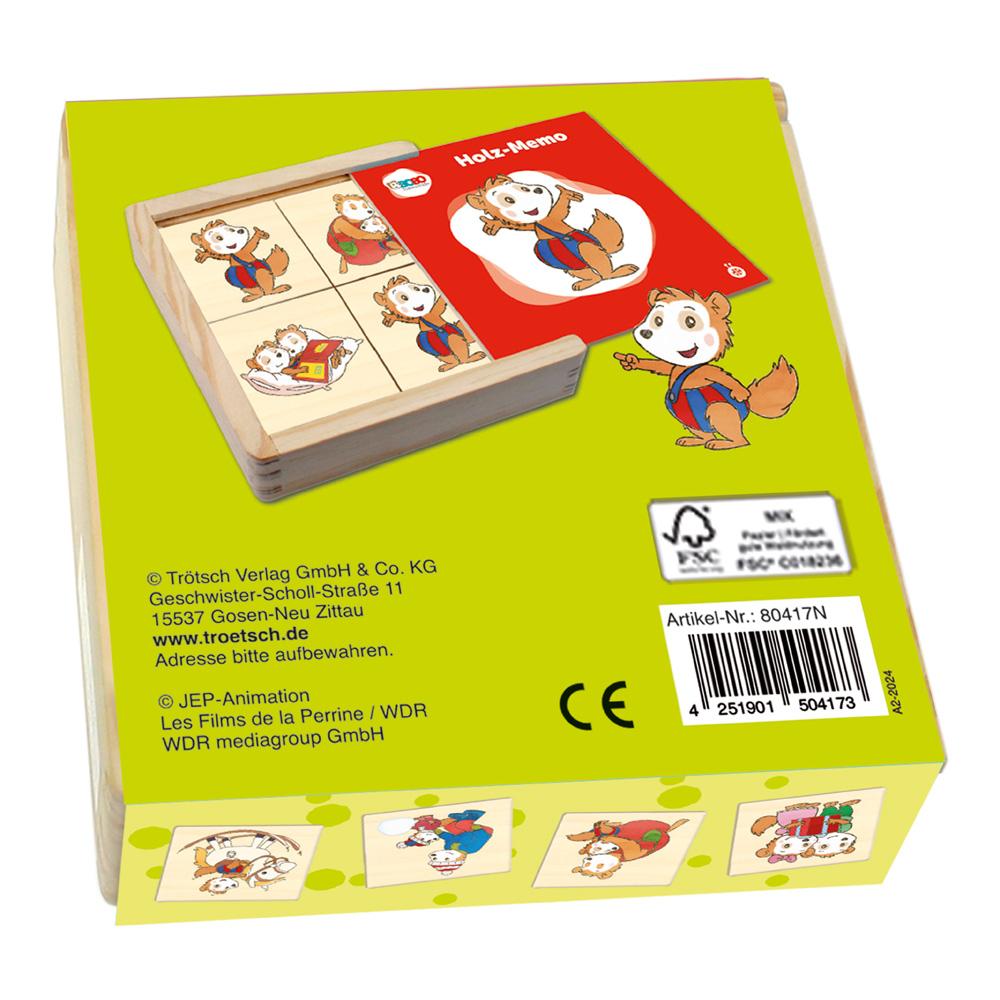 Rückseitencover Trötsch Bobo Siebenschläfer Memo