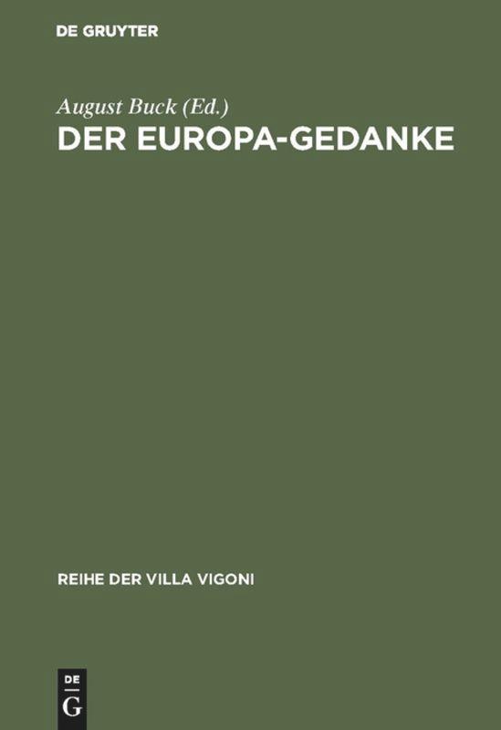 Vorderes Coverbild Der Europa-Gedanke