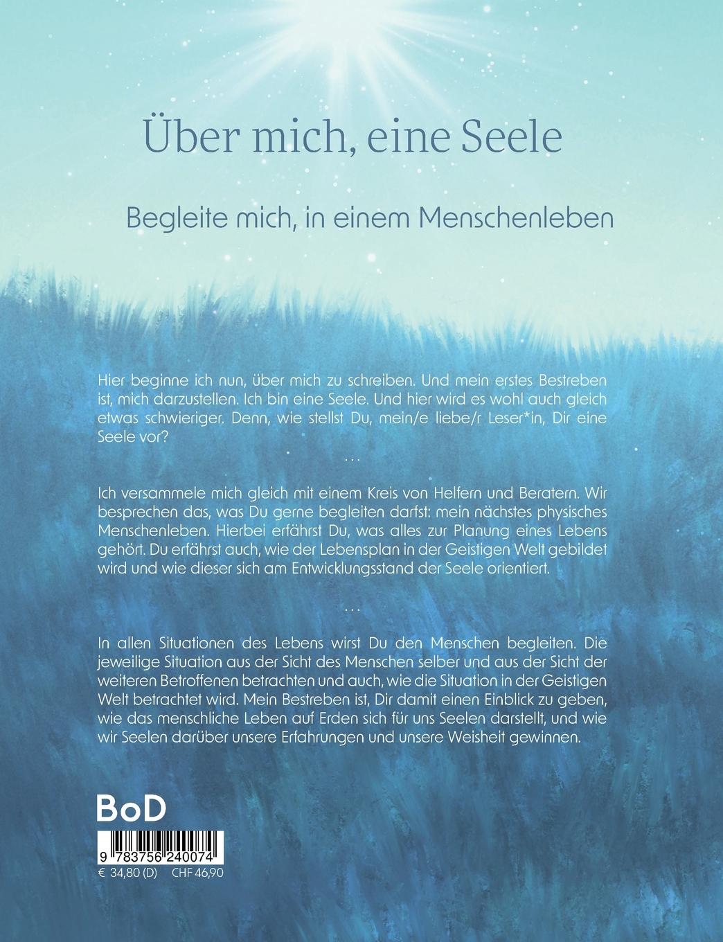 Rückseitencover Über mich, eine Seele