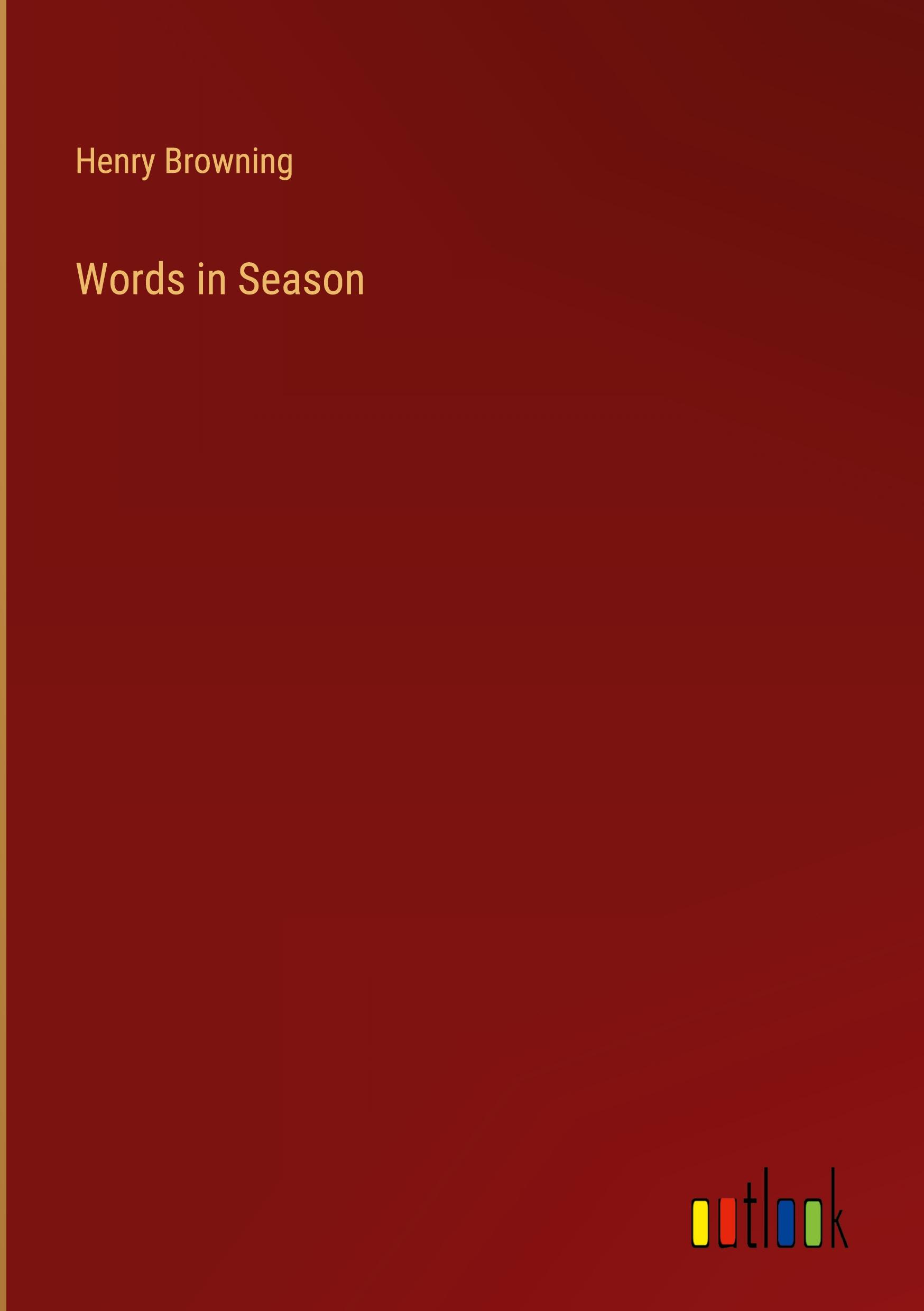 Vorderes Coverbild Words in Season