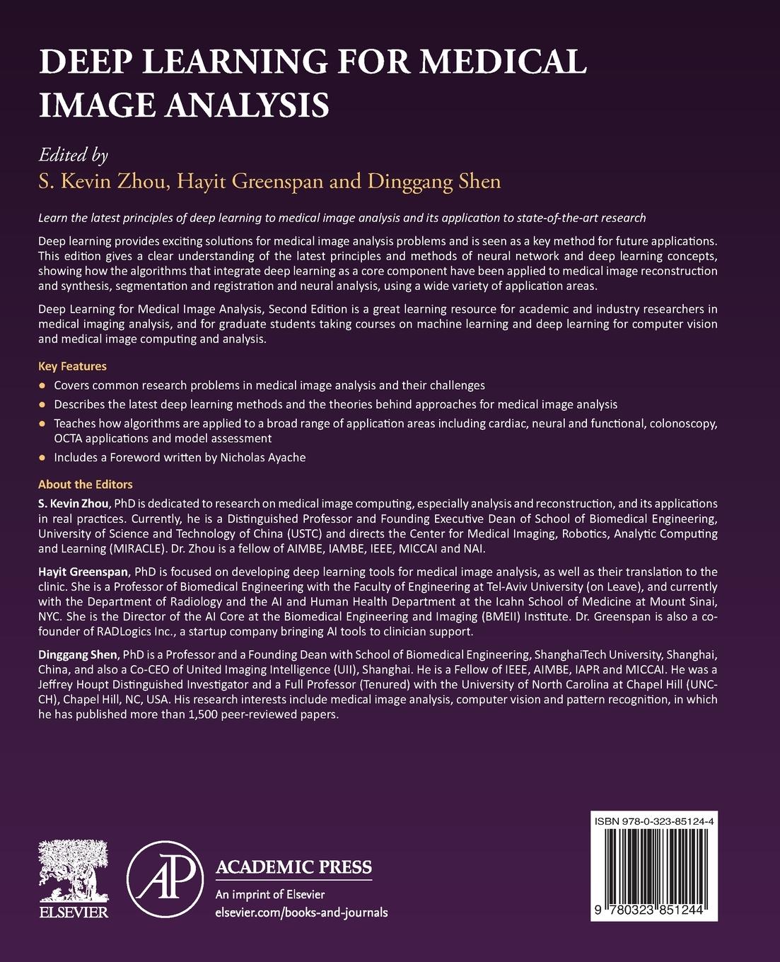 Rückseitencover Deep Learning for Medical Image Analysis