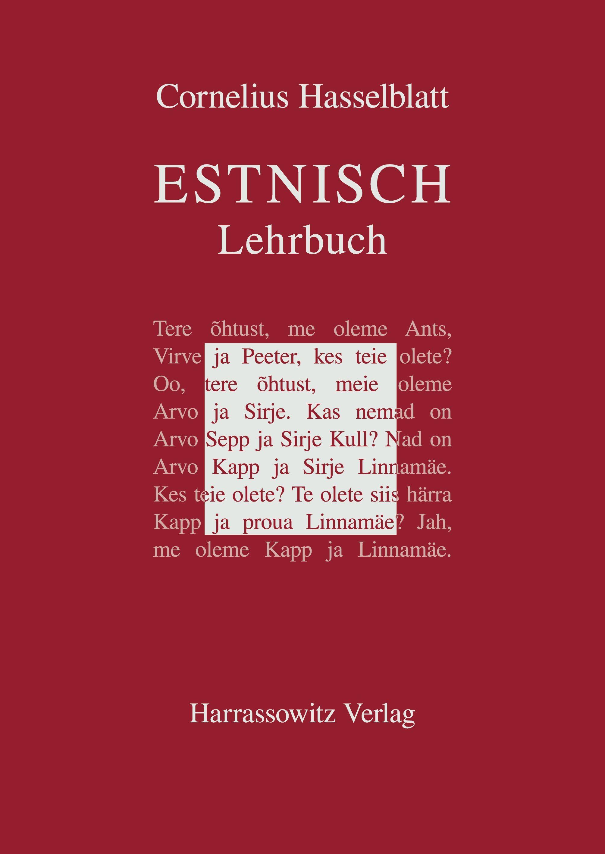 Vorderes Coverbild Lehrbuch des Estnischen