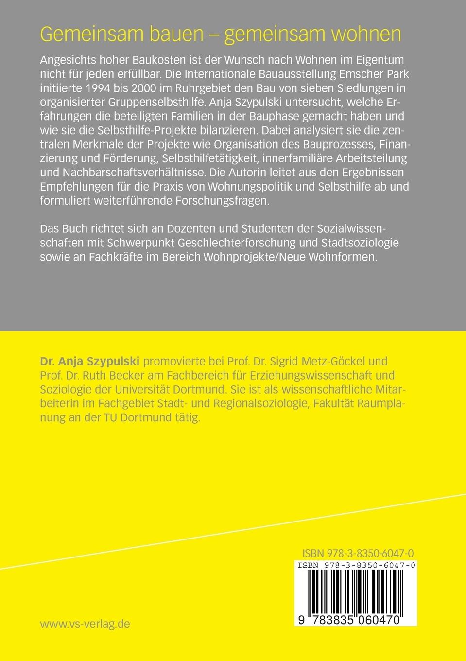 Rückseitencover Gemeinsam bauen - gemeinsam wohnen