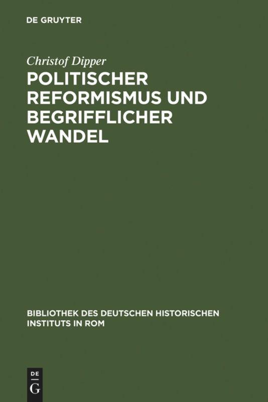 Vorderes Coverbild Politischer Reformismus und begrifflicher Wandel