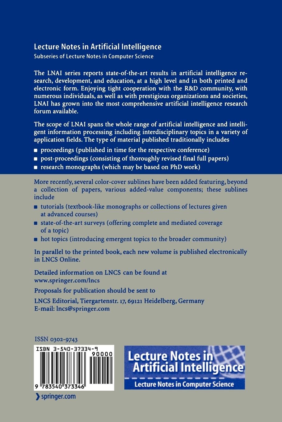 Rückseitencover Advances in Natural Language Processing