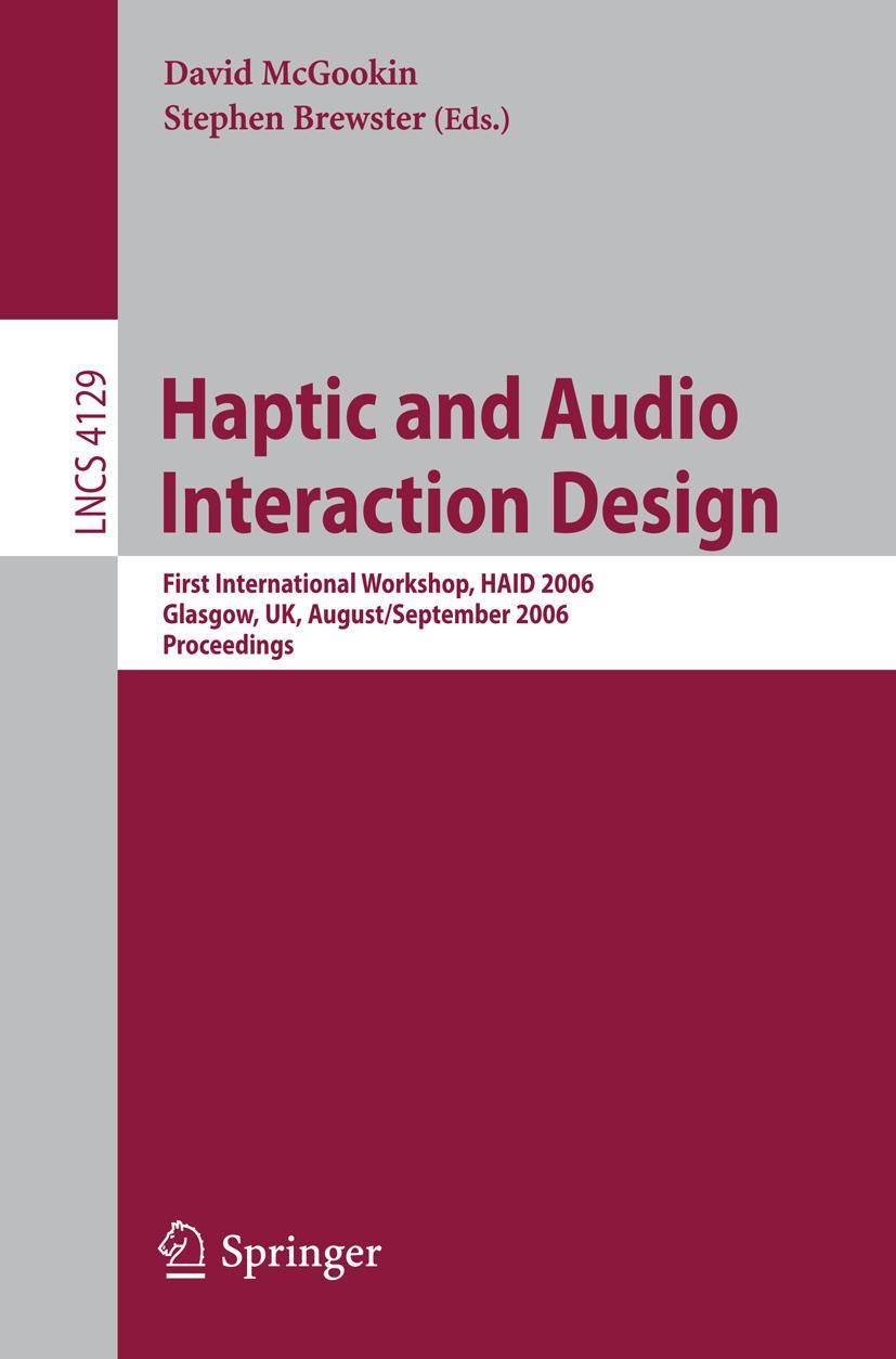 Vorderes Coverbild Haptic and Audio Interaction Design