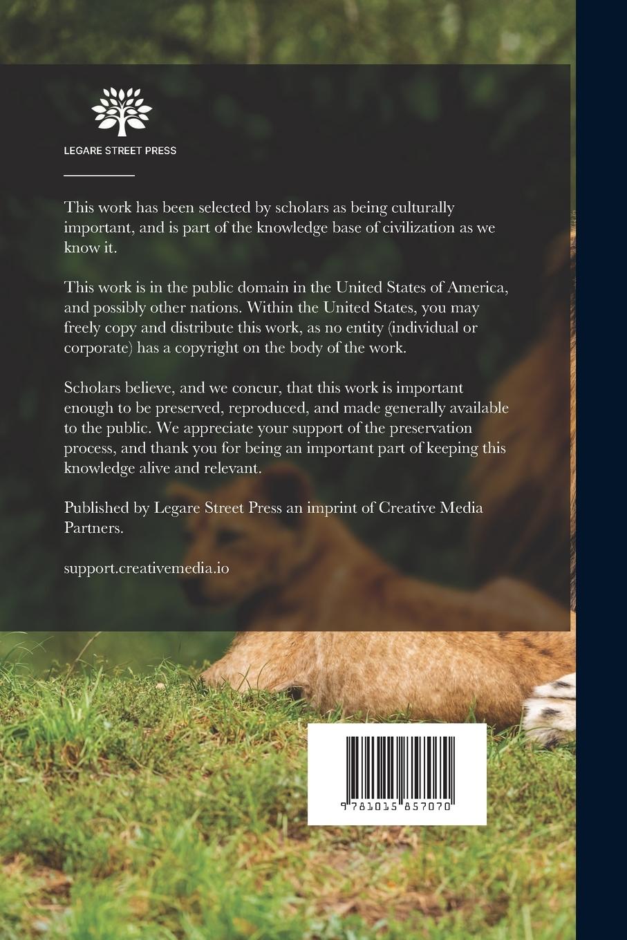 Rückseitencover Report on a Game Survey of the North Central States