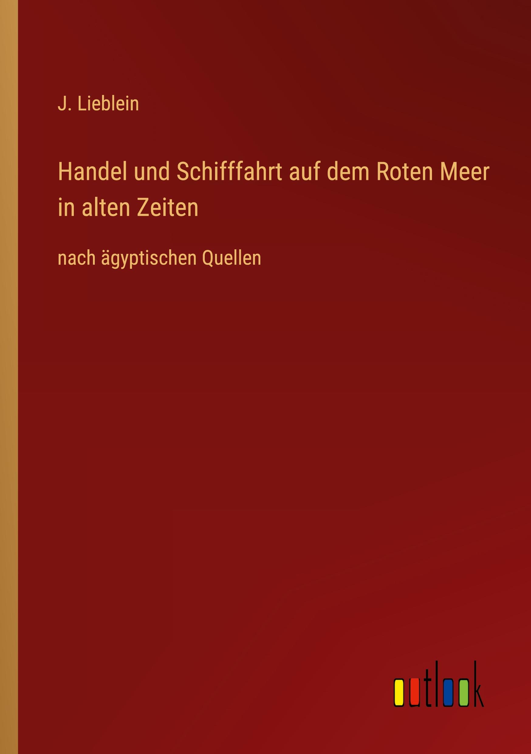 Vorderes Coverbild Handel und Schifffahrt auf dem Roten Meer in alten Zeiten