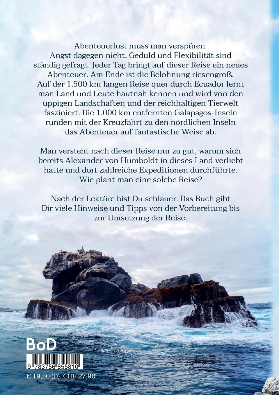 Rückseitencover Über den Dächern von Ecuador