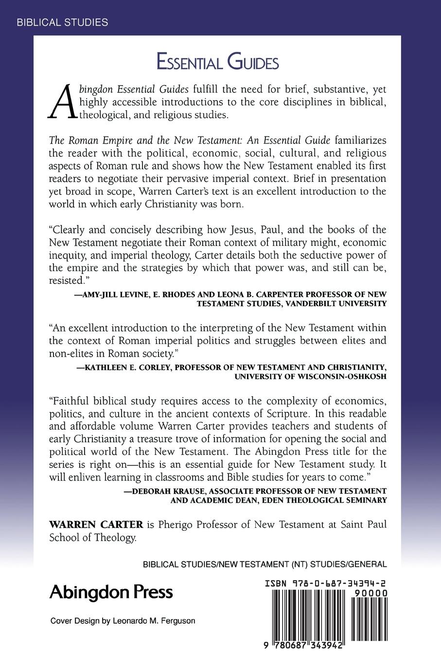 Rückseitencover The Roman Empire and the New Testament
