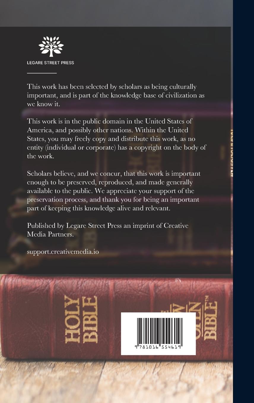 Rückseitencover The Canon of the Old And New Testaments Ascertained; or The Bible Complete Without the Apocrypha And