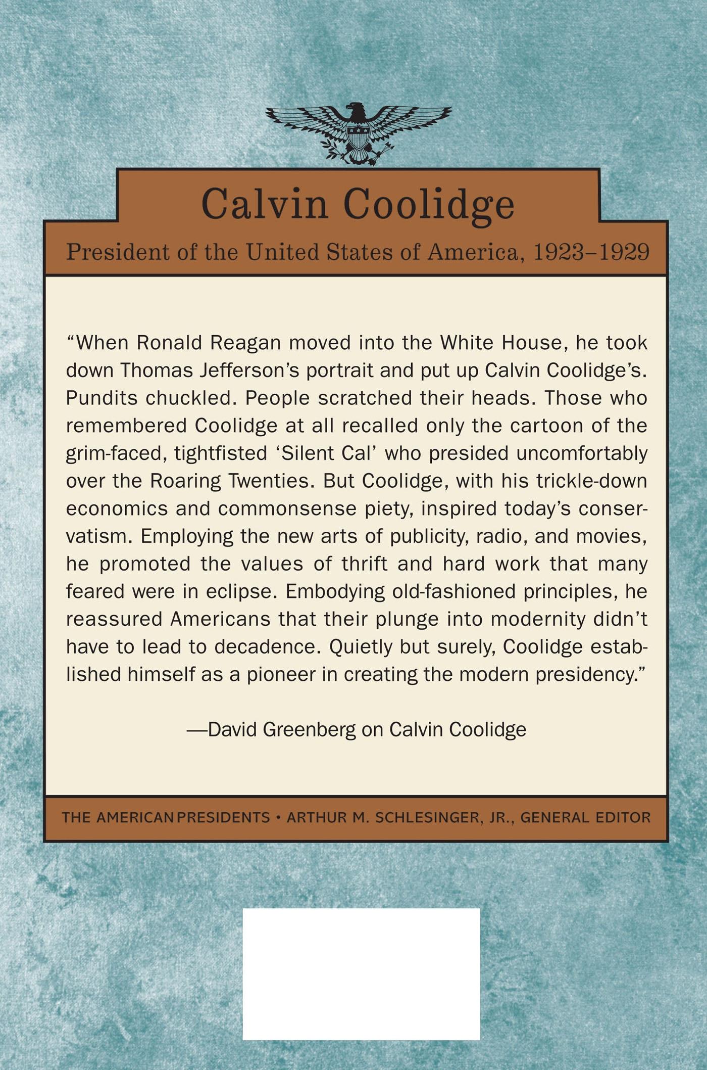 Rückseitencover Calvin Coolidge