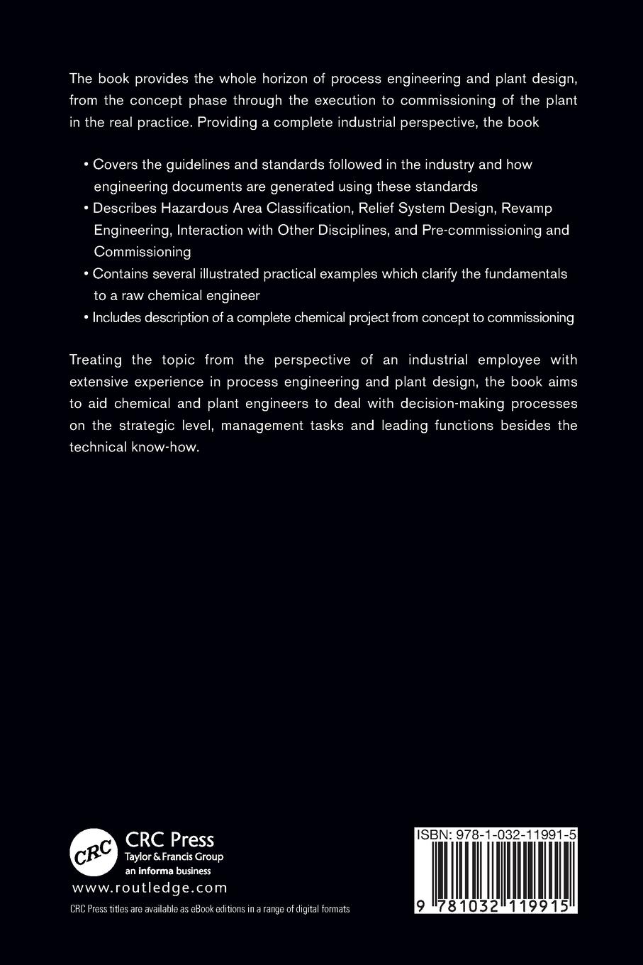 Rückseitencover Process Engineering and Plant Design