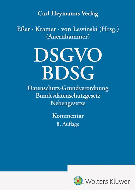 Vorderes Coverbild DSGVO/ BDSG