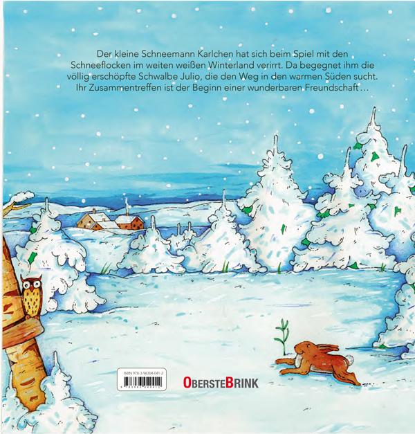 Rückseitencover Karlchen. Kleiner Mann aus Schnee. Die Geschichte einer wunderbaren Freundschaft
