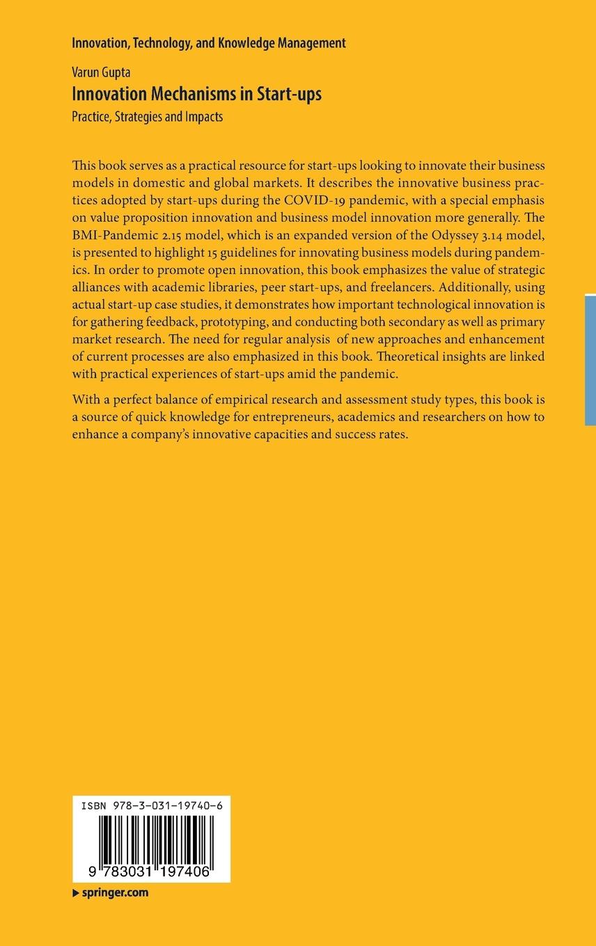 Rückseitencover Innovation Mechanisms in Start-ups