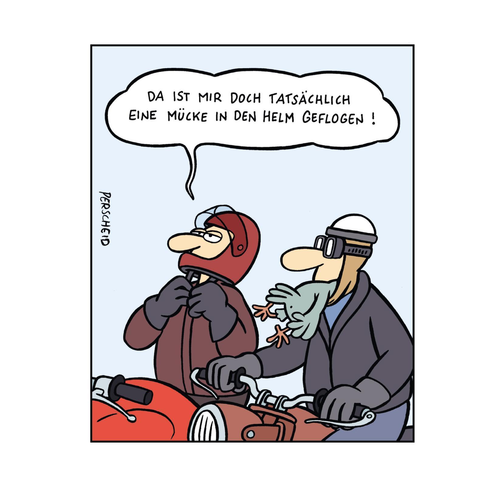 Beispielinhalt (Bild) Perscheids Schrauber-Buch: Cartoons zum Zweirad