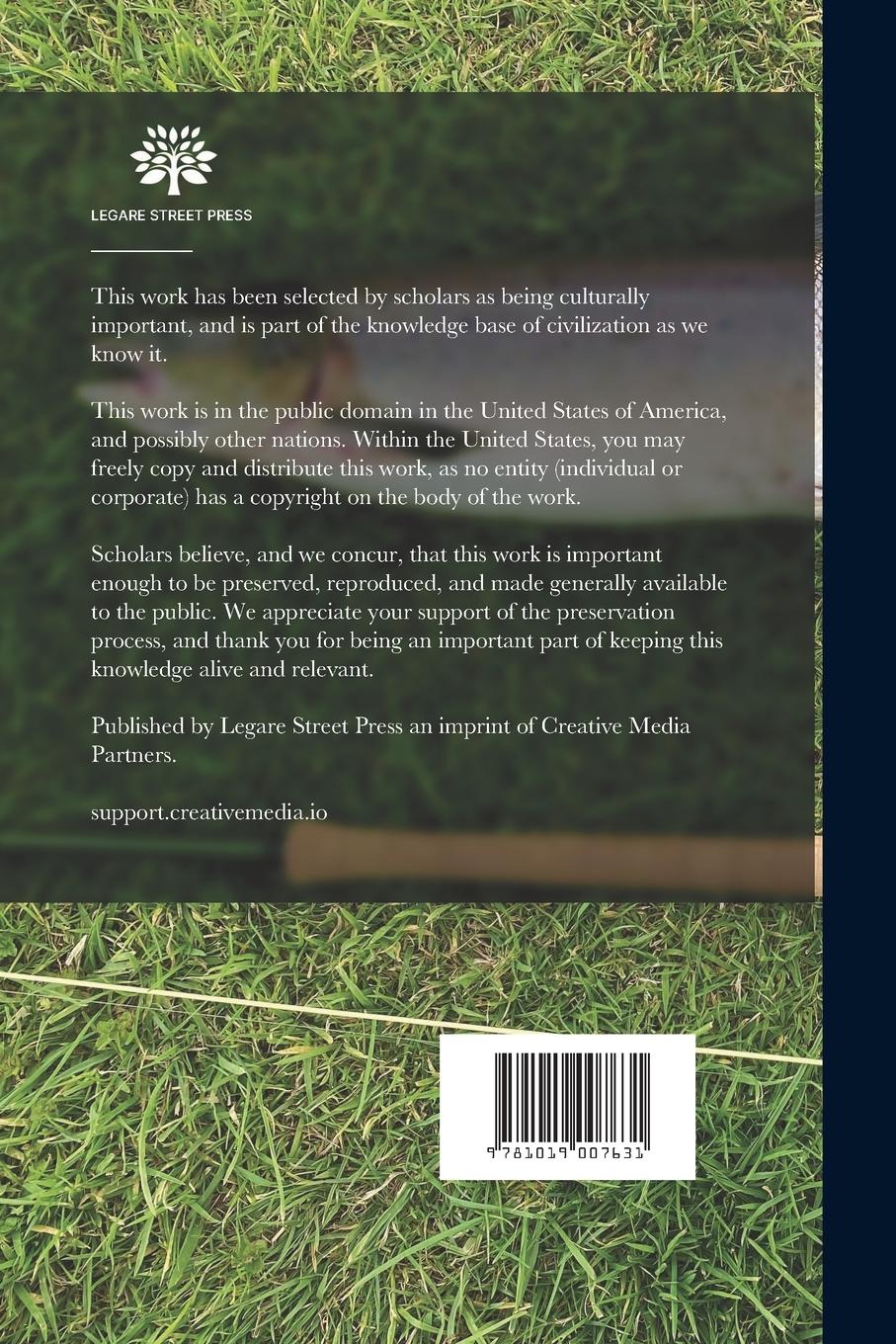 Rückseitencover Angling for Game Fish: A Practical Treatise On the Various Methods of Angling for Salmon and Sea Trout ...: Grayling and Char