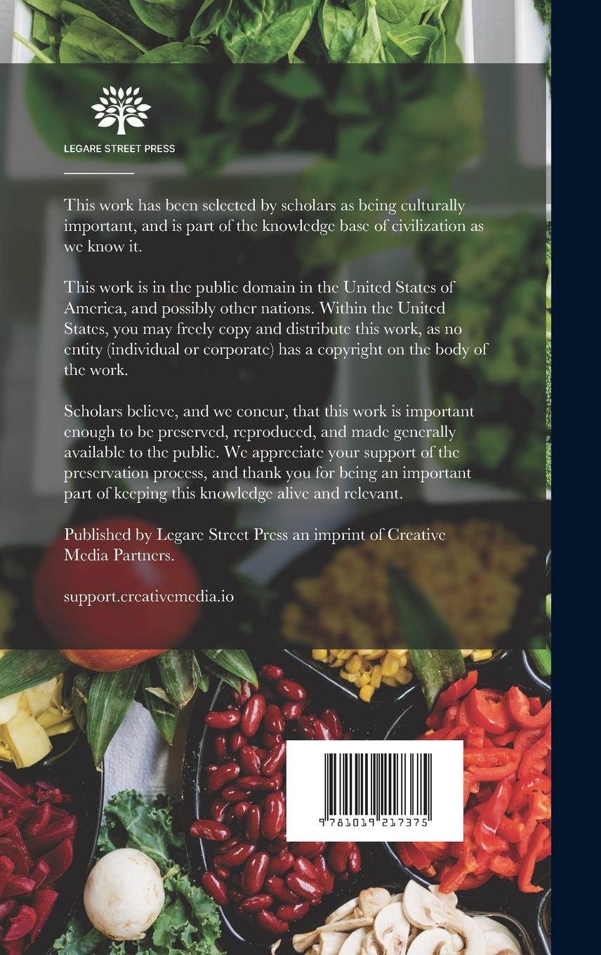 Rückseitencover Principles and Practice of Hydrotherapy for Students and Practitioners of Medicine, Embodying a Consideration of the Scientific Basis, Technique and Therapeutics of Hydrotherapy and Some Allied Branches of Physiologic Therapy