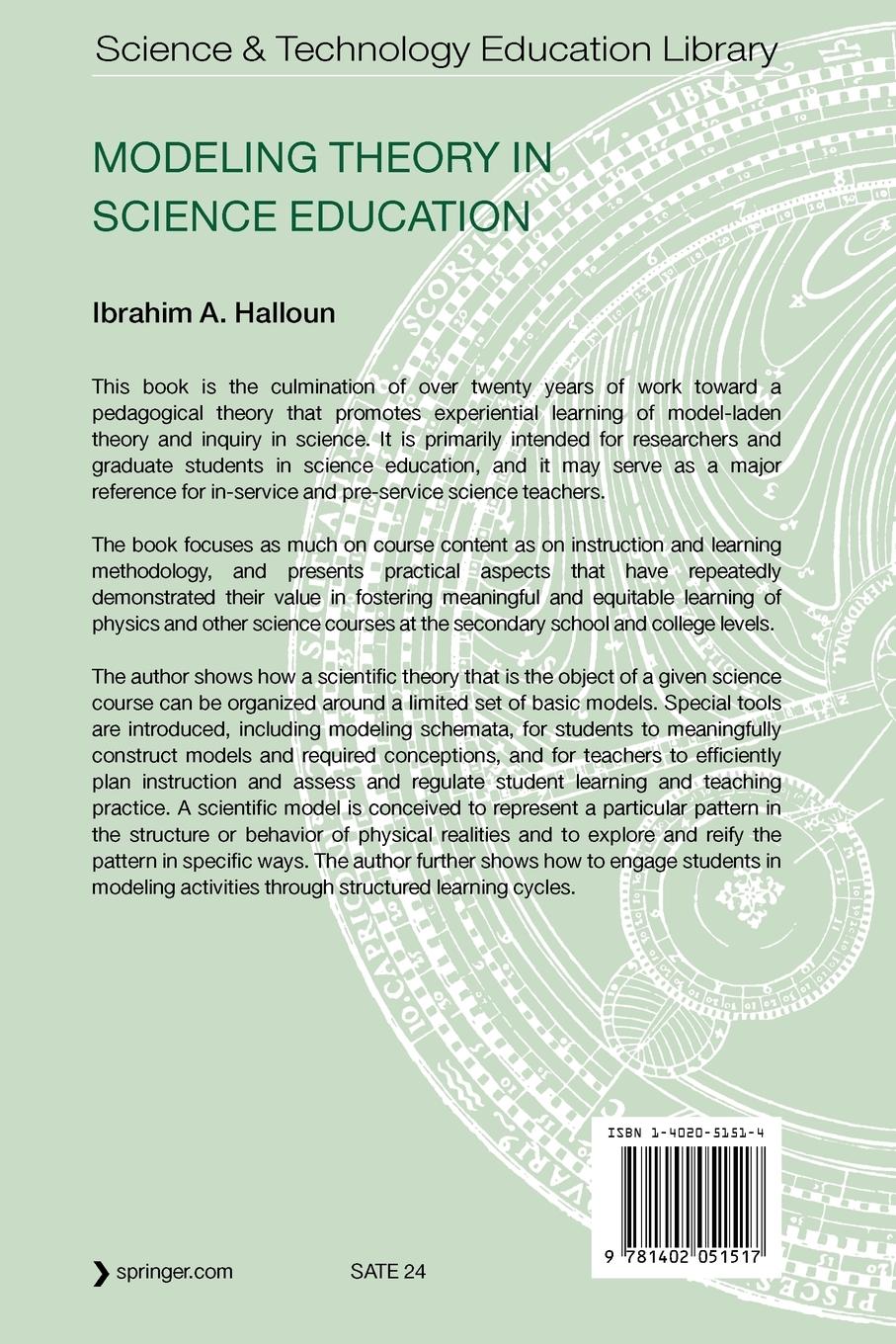 Rückseitencover Modeling Theory in Science Education