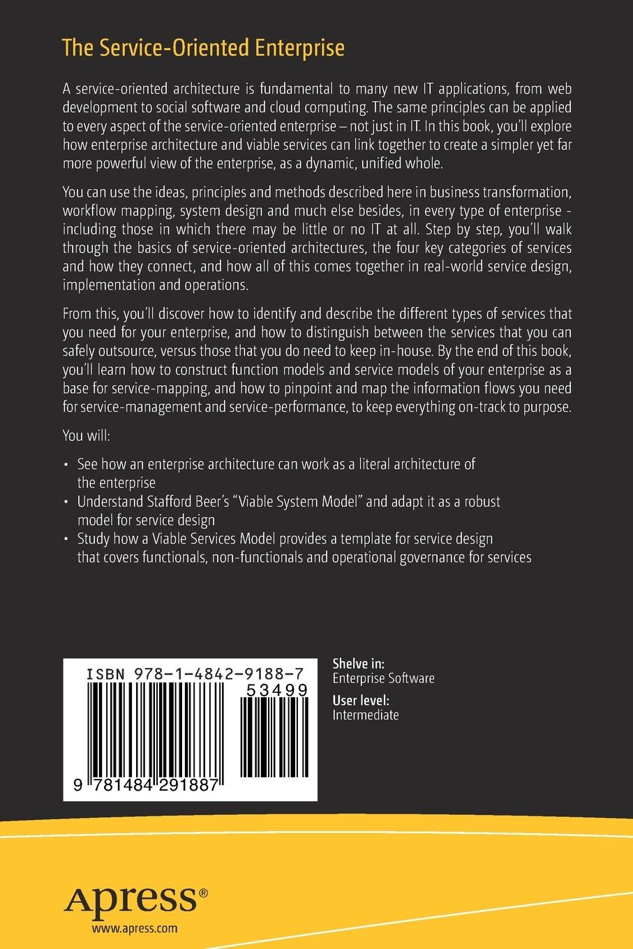 Rückseitencover The Service-Oriented Enterprise