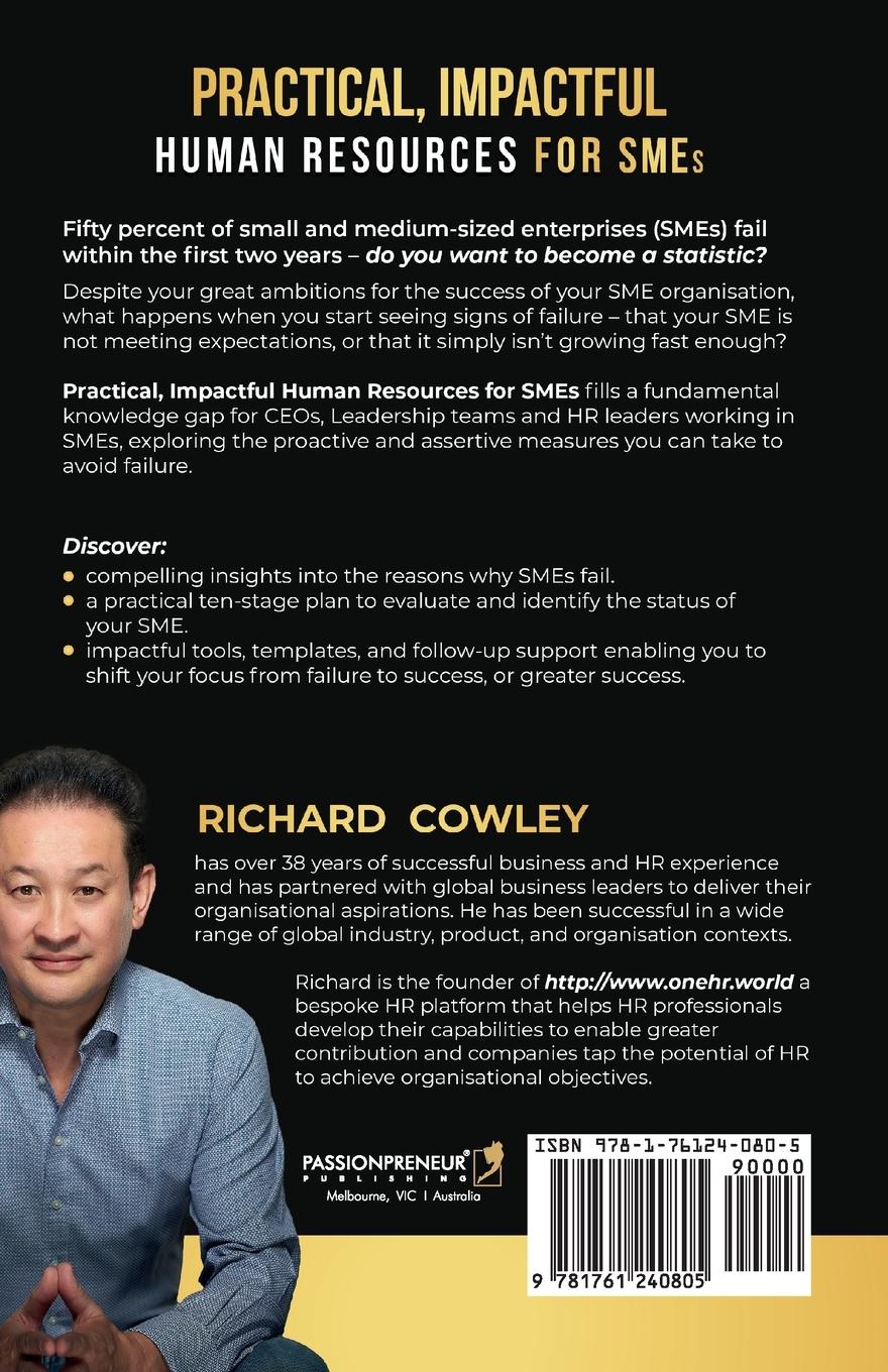 Rückseitencover Practical, Impactful Human Resources for SMEs: For CEOs and HR leaders who do not want to become failed SME statistics