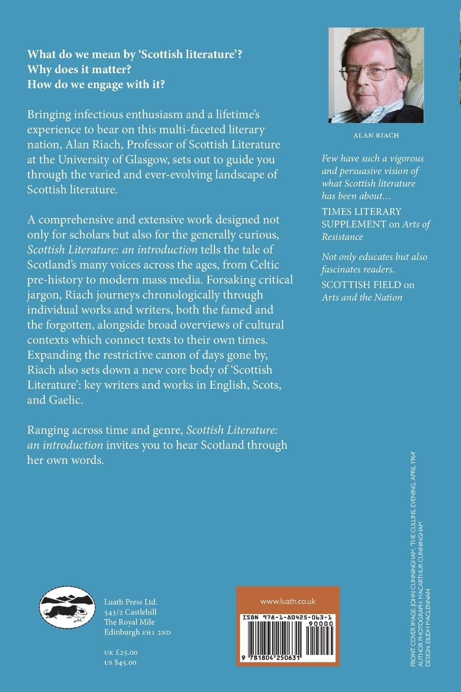 Rückseitencover Scottish Literature