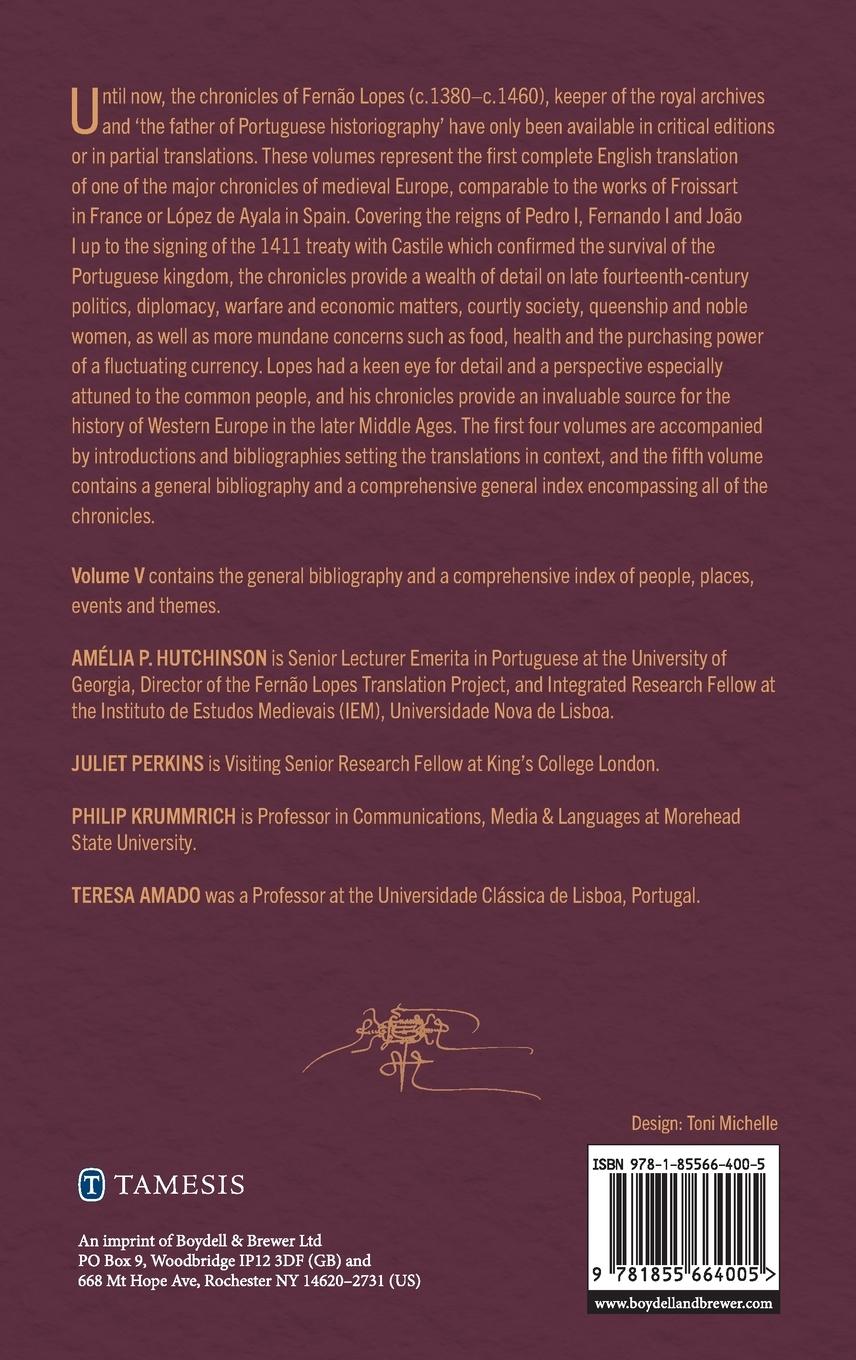 Rückseitencover Chronicles of Fernão Lopes