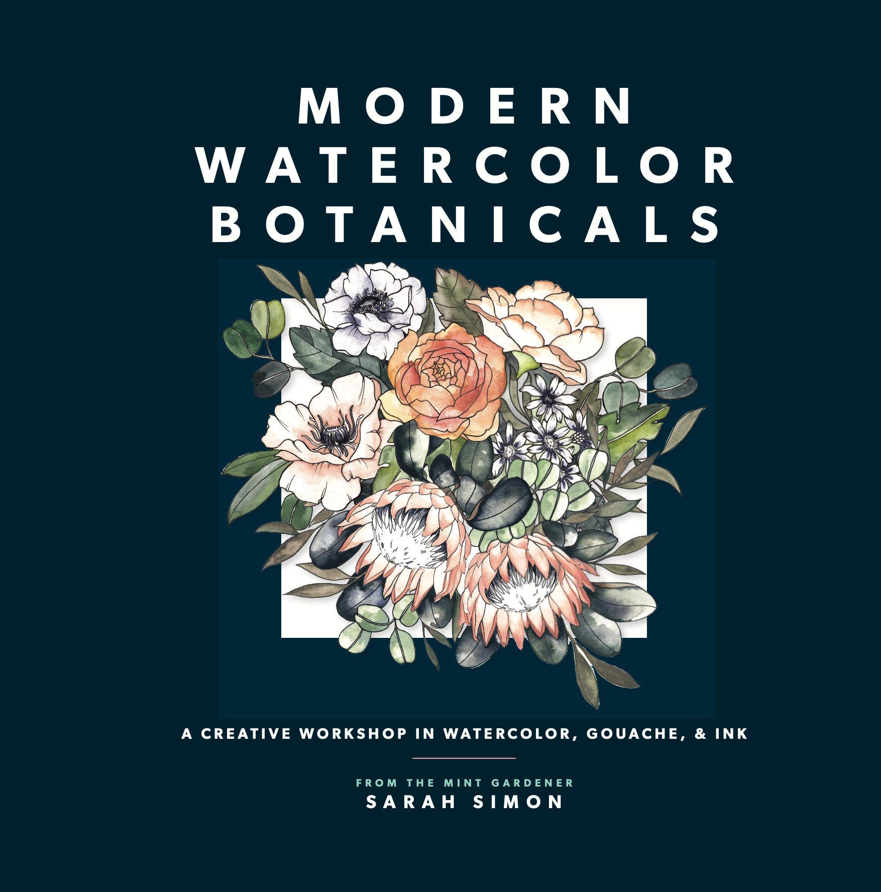 Vorderes Coverbild Modern Watercolor Botanicals