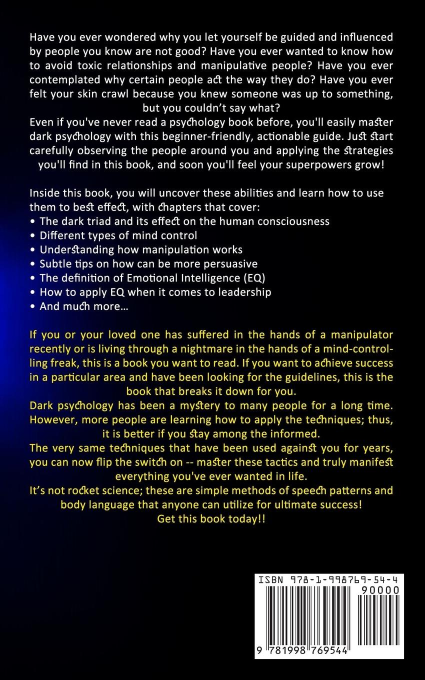 Rückseitencover Dark Psychology