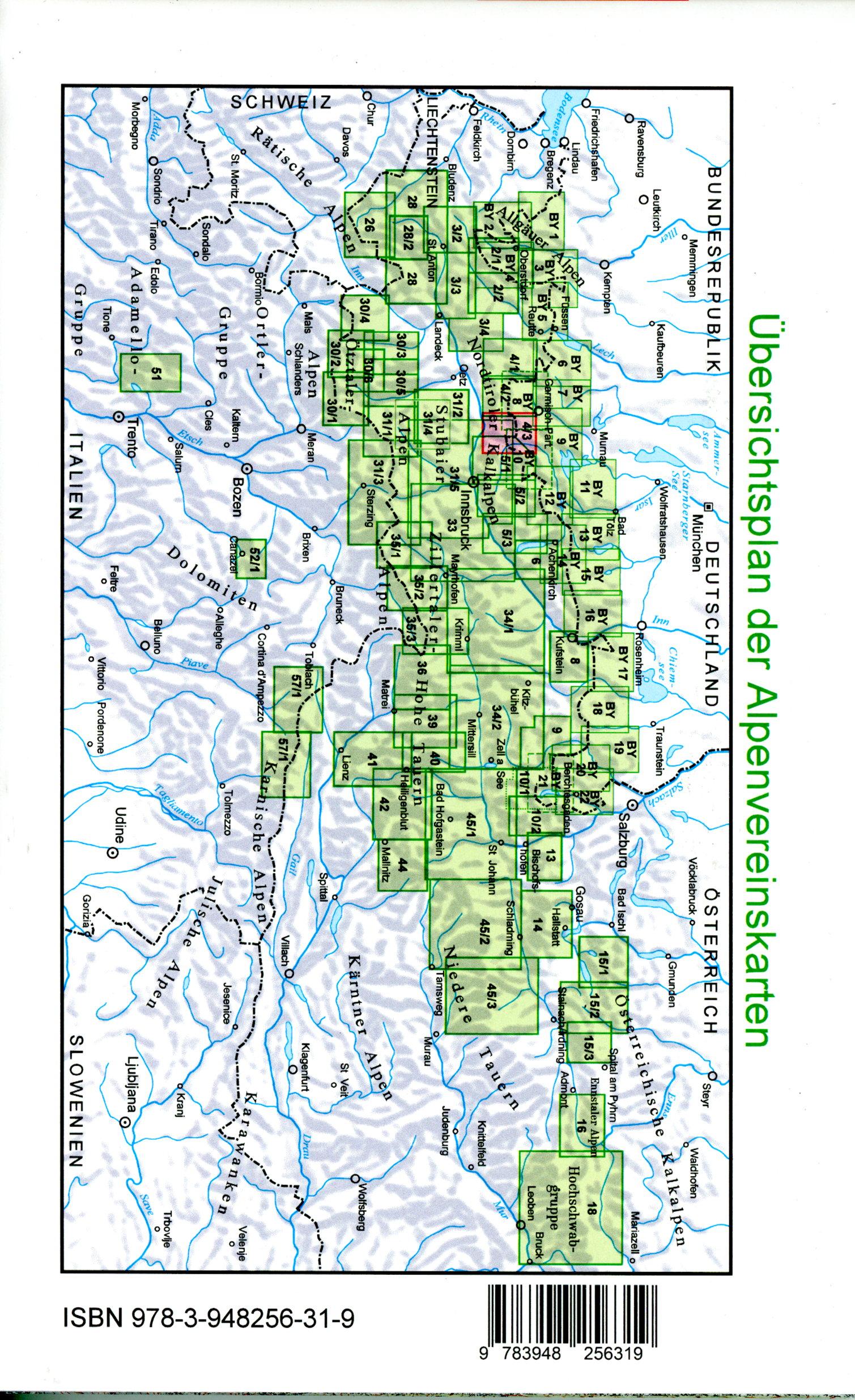 Beispielinhalt (Bild) Wetterstein- und Mieminger Gebirge, Ost