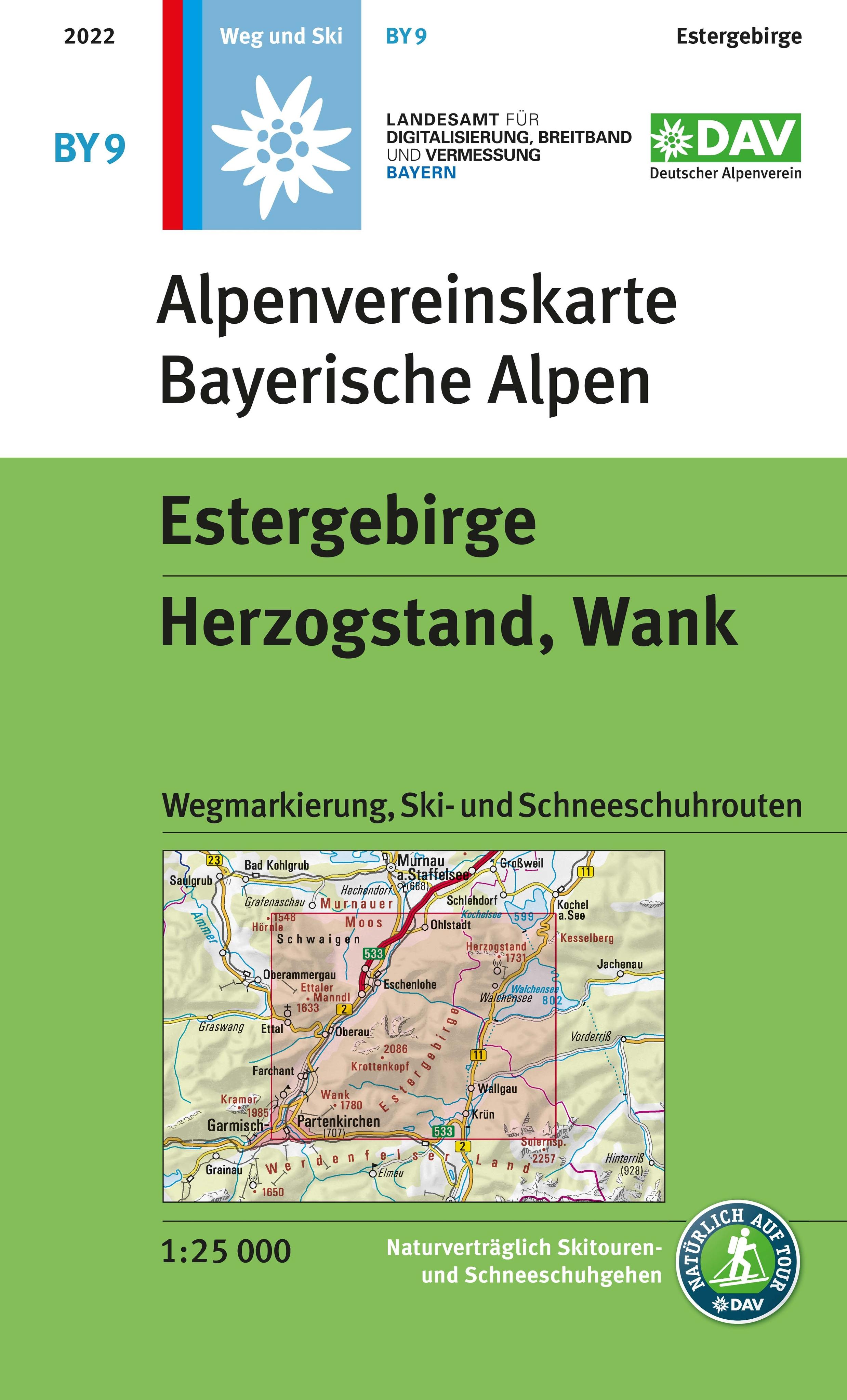 Vorderes Coverbild Estergebirge, Herzogstand, Wank
