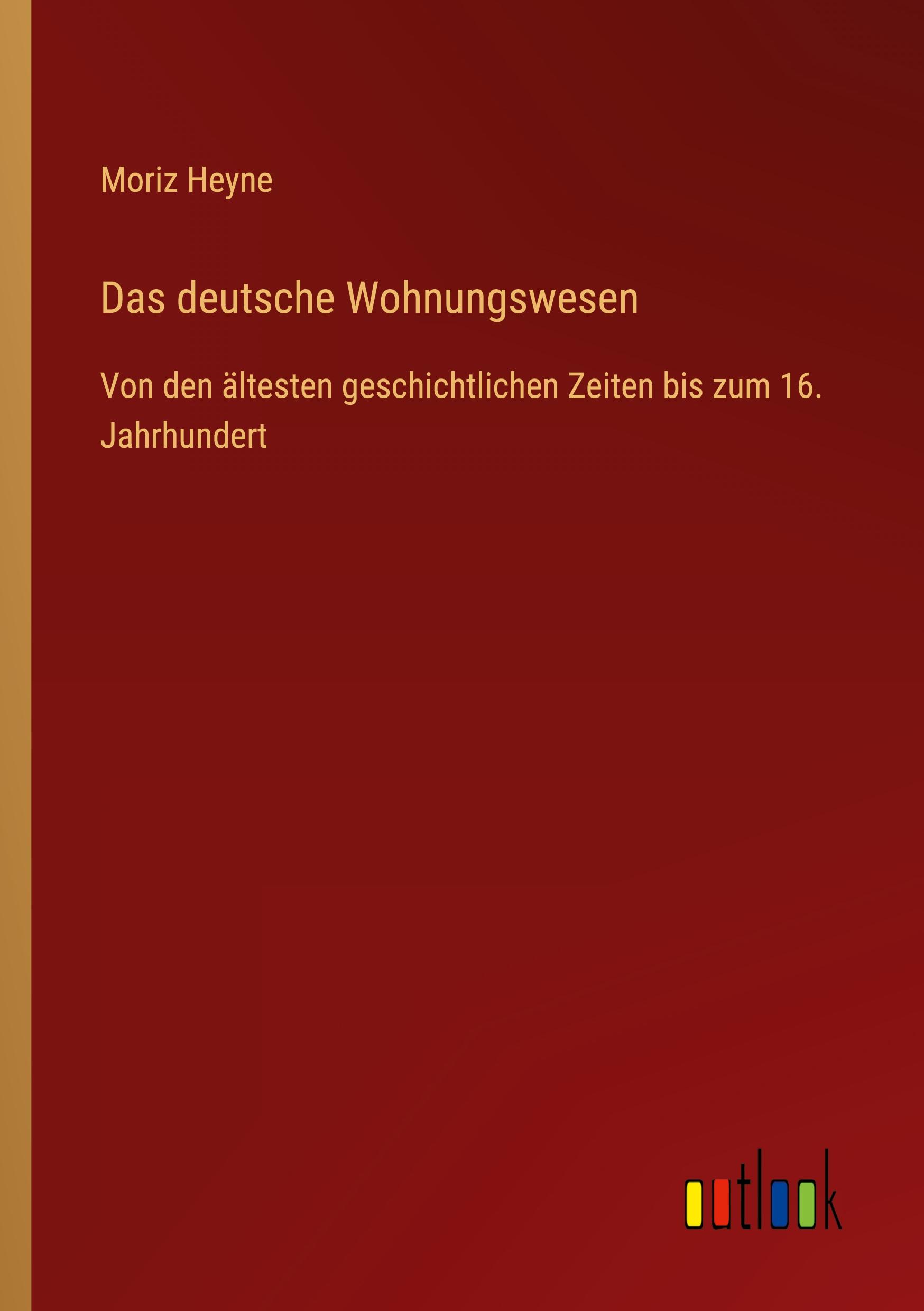 Vorderes Coverbild Das deutsche Wohnungswesen