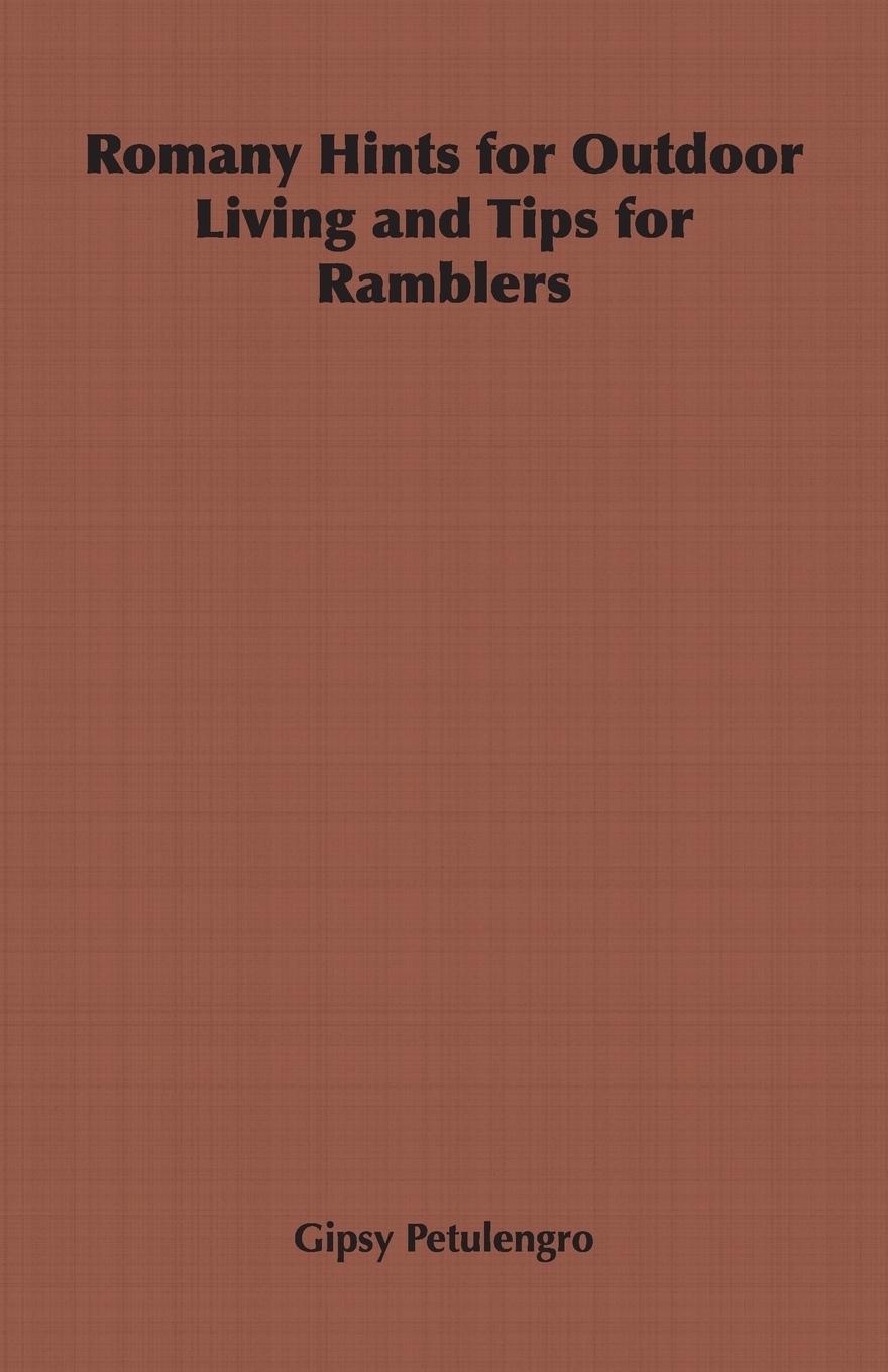 Vorderes Coverbild Romany Hints for Outdoor Living and Tips for Ramblers